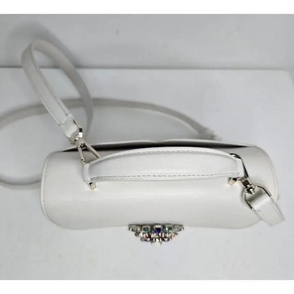 Kate Spade Lovitt Firework Buckle Small Top-handle Bag In Optic White - Picture 8 of 12